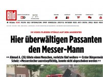 Bild zum Artikel: Anschlag in Hamburg - Hier überwältigen Passanten den Messer-Mann