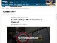 Bild zum Artikel: Deutsche-Umwelthilfe-Klage: Gericht urteilt pro Diesel-Fahrverbot in Stuttgart