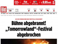 Bild zum Artikel: 20 000 Menschen evakuiert - Bühne brennt! „Tomorrowland“ abgebrochen