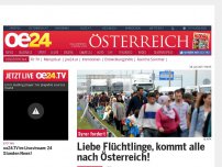 Bild zum Artikel: Liebe Flüchtlinge, kommt alle nach Österreich!