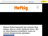 Bild zum Artikel: Dieser Enkel bemerkt bei seinem Opa etwas, das er nicht erklären kann. Als er eine Kamera installiert, kann er seinen Augen kaum glauben.