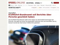 Bild zum Artikel: Abgasaffäre: Kraftfahrt-Bundesamt soll Berichte über Porsche geschönt haben