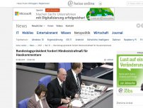 Bild zum Artikel: Bundestagspräsident fordert Mindeststrafmaß für Hasskommentare