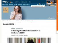 Bild zum Artikel: Rommerskirchen: Elfköpfige Großfamilie randaliert in Rathaus in NRW