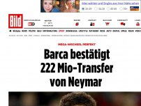 Bild zum Artikel: Mega-Wechsel perfekt - Barca bestätigt 222 Mio-Transfer von Neymar 