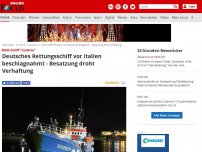 Bild zum Artikel: Jugend Rettet hatte dementiert - Italien beschlagnahmt Rettungsschiff deutscher NGO im Mittelmeer