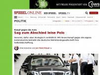 Bild zum Artikel: Kampf gegen das Auto: Sag zum Abschied leise Polo