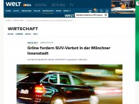 Bild zum Artikel: Umweltpolitik: Grüne fordern SUV-Verbot in der Münchner Innenstadt