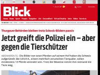 Bild zum Artikel: Thurgauer Behörden bleiben trotz Schock-Bildern passiv: Jetzt greift die Polizei ein – aber gegen die Tierschützer