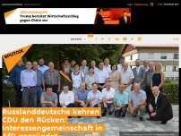 Bild zum Artikel: Russlanddeutsche kehren CDU den Rücken: Interessengemeinschaft in AfD gegründet