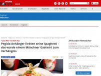 Bild zum Artikel: 'Casa Mia' vor dem Aus - Pegida-Anhänger liebten seine Spaghetti - das wurde einem Münchner Gastwirt zum Verhängnis