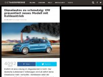 Bild zum Artikel: Dieselautos zu schmutzig: VW präsentiert neues Modell mit Kohleantrieb