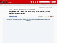 Bild zum Artikel: Als alle wegrannten, stürzte er sich auf den Messerstecher - Afghanischer 'Held von Hamburg' darf dauerhaft in Deutschland bleiben
