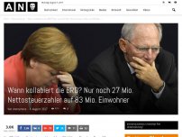 Bild zum Artikel: Wann kollabiert die BRD? Nur noch 27 Mio. Nettosteuerzahler auf 83 Mio. Einwohner