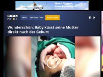 Bild zum Artikel: Wunderschön: Baby küsst seine Mutter direkt nach der Geburt