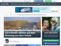 Bild zum Artikel: Familie ausgelöscht: Vater, Mutter und 4 Kinder sterben auf dem Heimweg aus dem Urlaub