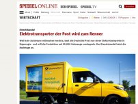 Bild zum Artikel: Dieselskandal: Elektro-Transporter der Post wird zum Renner