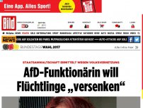 Bild zum Artikel: Staatsanwalt ermittelt - AfD-Politikerin will Flüchtlinge „versenken“