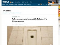 Bild zum Artikel: Köln: Aufregung um 'kultursensible Toiletten' in Bürgerzentrum