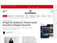 Bild zum Artikel: Herford/Bielefeld/Espelkamp: Prügel im Bahnhof: Polizei sucht brutales Schläger-Quartett