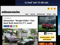 Bild zum Artikel: Deutscher 'Knight Rider'-Fan baut Kult-Auto K.I.T.T. nach | Männersache