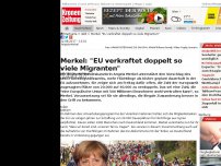 Bild zum Artikel: Merkel: 'Verkraften doppelt so viele Flüchtlinge'