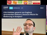 Bild zum Artikel: CDU-Politiker genervt von Englisch sprechenden Kellnern: Deutsch-Pflicht für Bedienung in Kneipen?