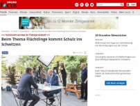 Bild zum Artikel: +++ Sommerinterview im Tickerprotokoll +++ - Beim Thema Flüchtlinge kommt Schulz ins Schwitzen