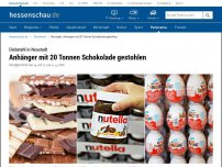 Bild zum Artikel: Neustadt: Anhänger mit 20 Tonnen Schokolade gestohlen