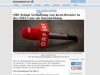 Bild zum Artikel: ORF bringt Verhaftung von Kern-Berater in der ZIB13 nur als Kurzmeldung