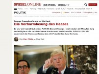 Bild zum Artikel: Trumps Pressekonferenz im Wortlaut: Die Verharmlosung des Hasses