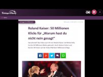 Bild zum Artikel: Roland Kaiser: 50 Millionen Klicks für „Warum hast du nicht nein gesagt“