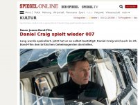 Bild zum Artikel: Neuer James-Bond-Film: Daniel Craig spielt wieder 007