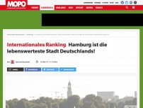 Bild zum Artikel: Internationales Ranking: Hamburg ist die lebenswerteste Stadt Deutschlands!