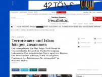 Bild zum Artikel: Islamgelehrter in der F.A.Z.: Terrorismus und Islam hängen zusammen