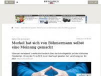 Bild zum Artikel: Merkel hat sich von Böhmermann selbst eine Meinung gemacht