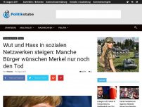 Bild zum Artikel: Wut und Hass in sozialen Netzwerken steigen: Manche Bürger wünschen Merkel nur noch den Tod