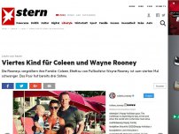 Bild zum Artikel: Leute von heute: Viertes Kind für Coleen und Wayne Rooney