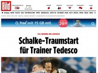 Bild zum Artikel: 2:0 gegen RB Leipzig - Schalke-Traumstart für Trainer Tedesco