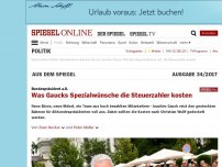 Bild zum Artikel: Bundespräsident a.D.: Was Gaucks Spezialwünsche die Steuerzahler kosten