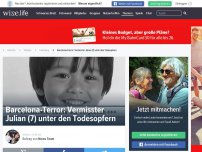 Bild zum Artikel: Barcelona-Terror: Vermisster Julian (7) unter den Todespfern