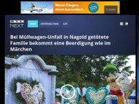 Bild zum Artikel: Nach Müllwagen-Unfall: Getötete Familie bekommt Beerdigung wie im Märchen