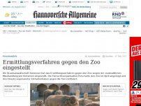 Bild zum Artikel: Ermittlungsverfahren gegen den Zoo eingestellt