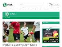 Bild zum Artikel: DFB-Frauen: Anja Mittag tritt zurück