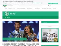 Bild zum Artikel: Ronaldo erneut Europas Fußballer des Jahres