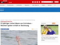 Bild zum Artikel: Peißenberg bei München - 57-Jähriger rettet Mann vor Ertrinken – Wochen später erhält er Rechnung