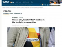 Bild zum Artikel: Thüringen: Ordner mit 'Kanzlerinfan'-Shirt nach Merkel-Auftritt angegriffen