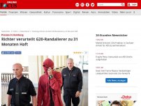 Bild zum Artikel: Prozess in Hamburg - Richter verurteilt G20-Randalierer zu 31 Monaten Haft