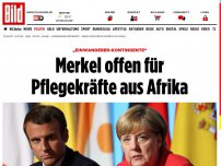 Bild zum Artikel: Einwanderer-Kontingente - Merkel offen für Pflegekräfte aus Afrika