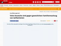 Bild zum Artikel: Insa-Meinungstrend - Viele Deutsche sind gegen gesetzlichen Familiennachzug von Geflüchteten